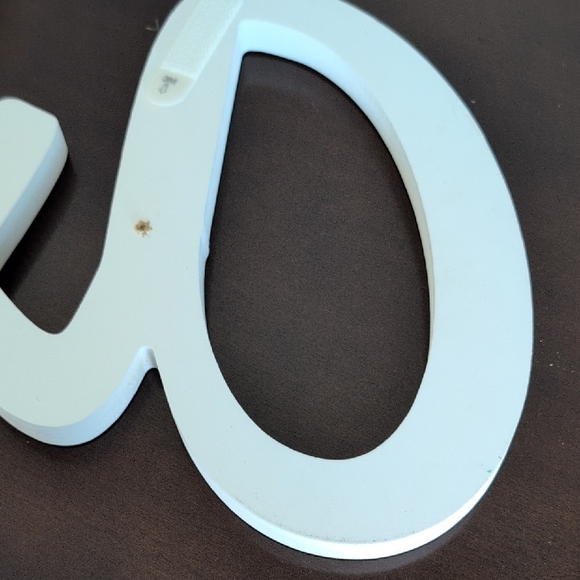 White Script Name Sign - Picture 3 of 5